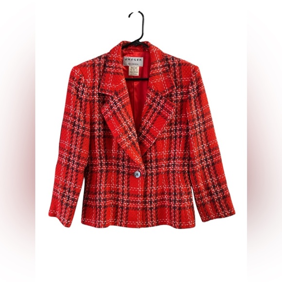 Tweed vintage blazer jacket - Picture 1 of 6